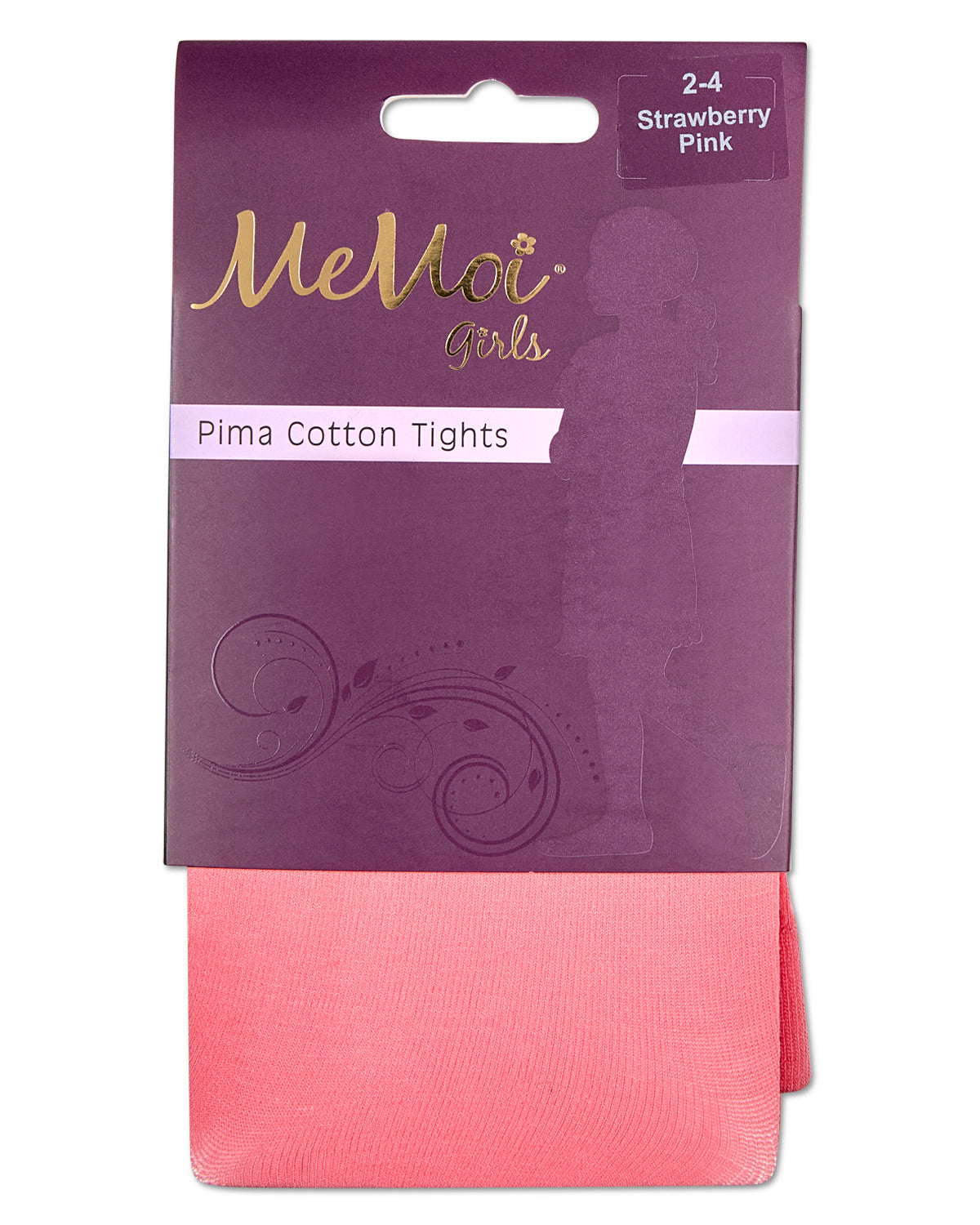 Girls' Soft Pima Cotton Opaque Tights