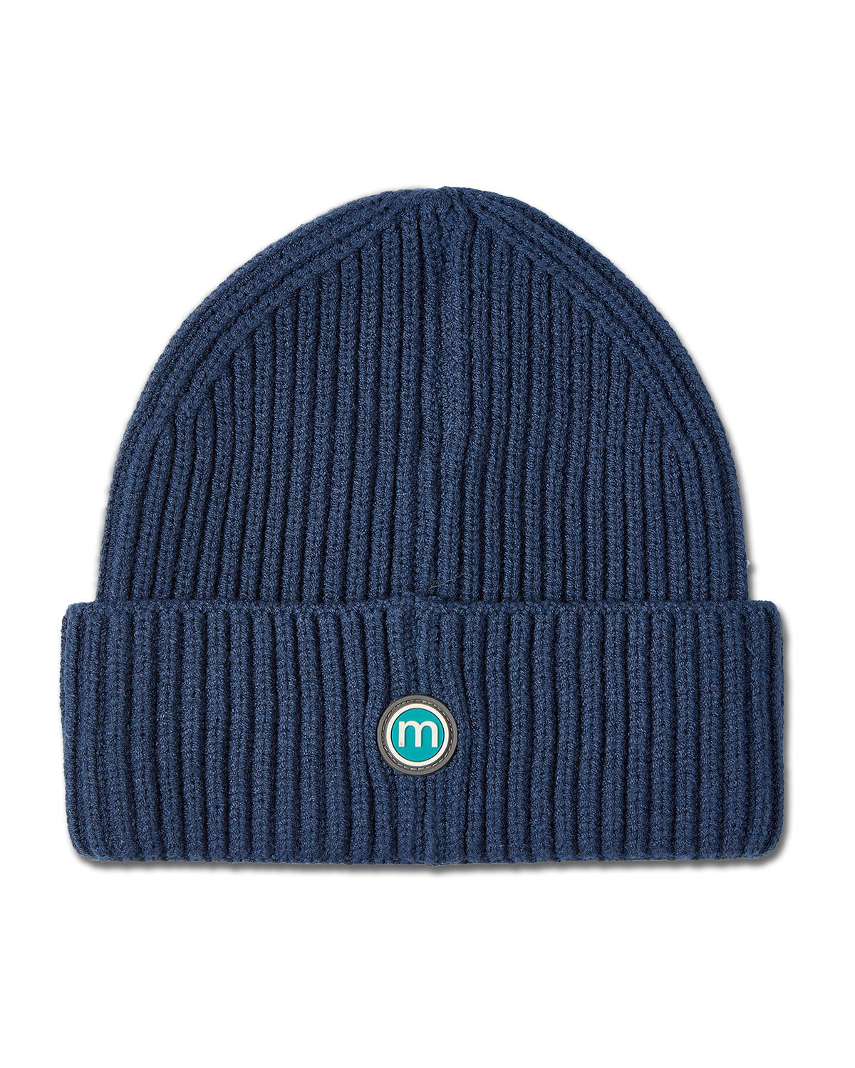 "M" Yarn Beanie : Color: Black