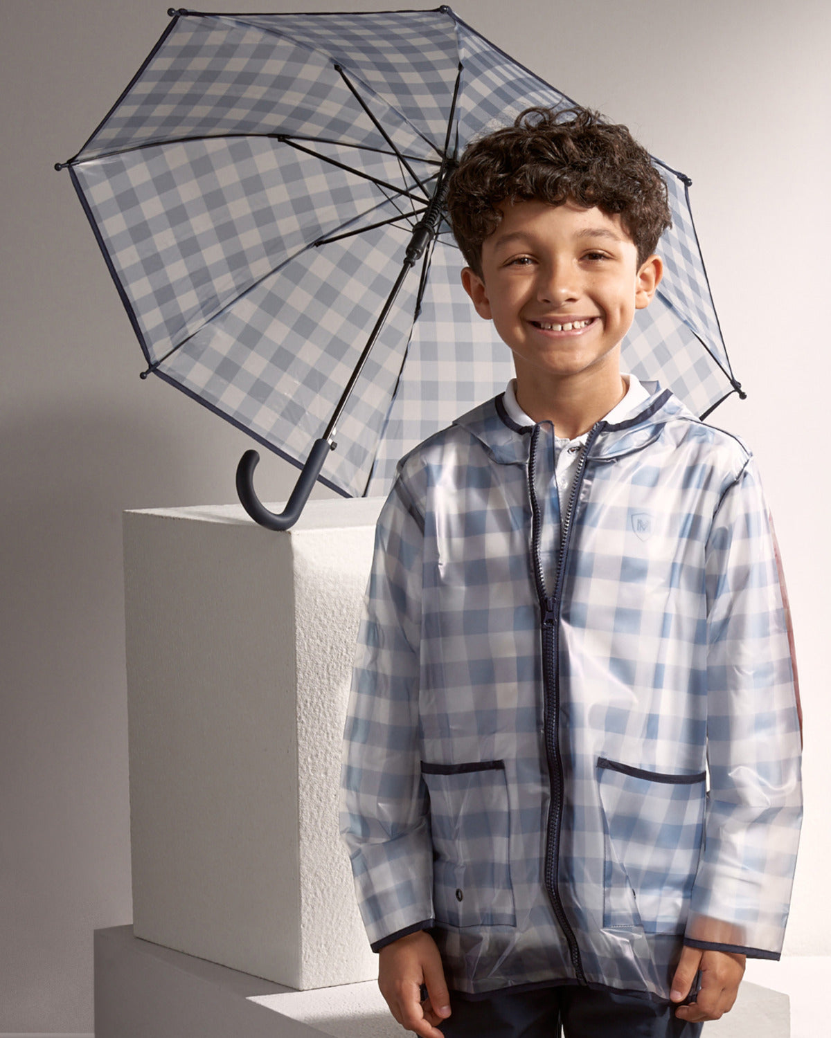 Kids' "Checkmate" Waterproof Pop-Up Umbrella
