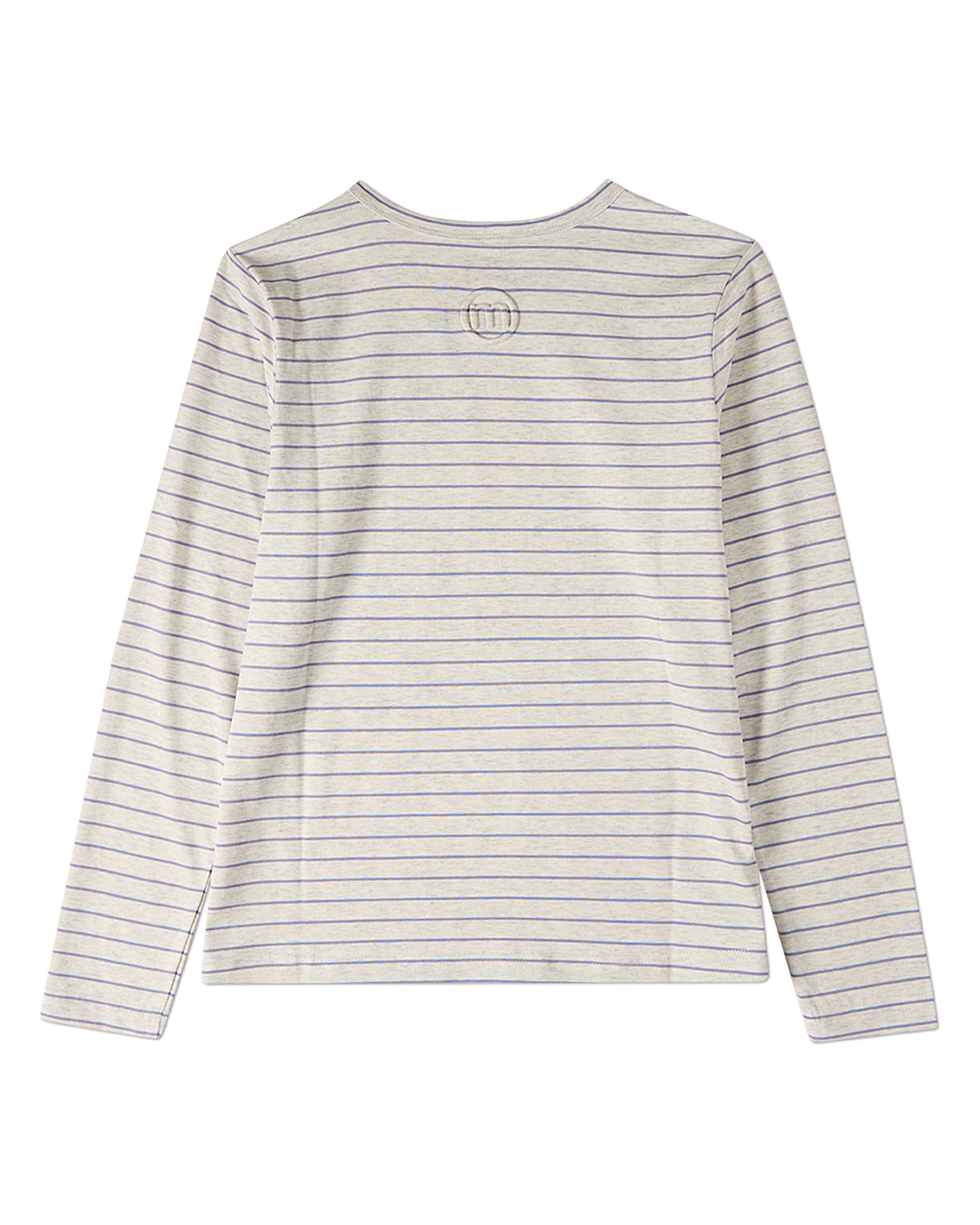 Girls "Ciao"-Embroidered Cotton-Rich Mini-Striped Long-Sleeve T-Shirt