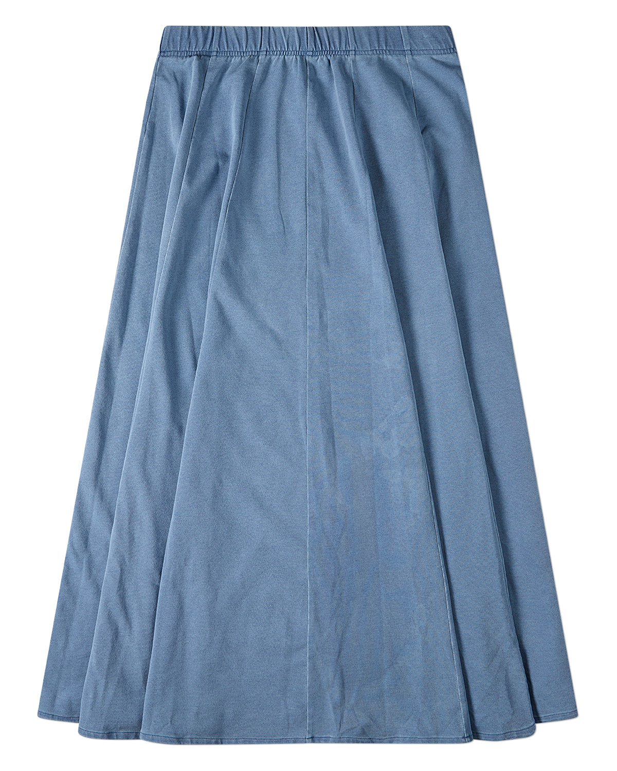 Girls Cotton-Rich Denim Pull-On Flared Long-Length Maxi Skirt