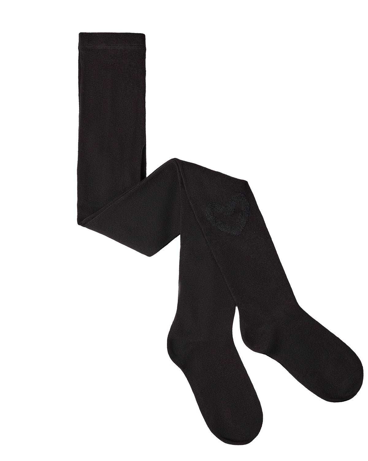 Terry Heart Cotton Tights : Color: Navy