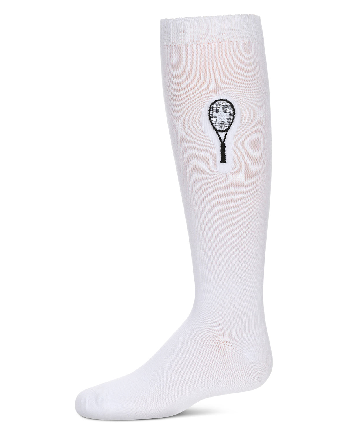 Girls' Tennis Star Knee High Socks : Color: White