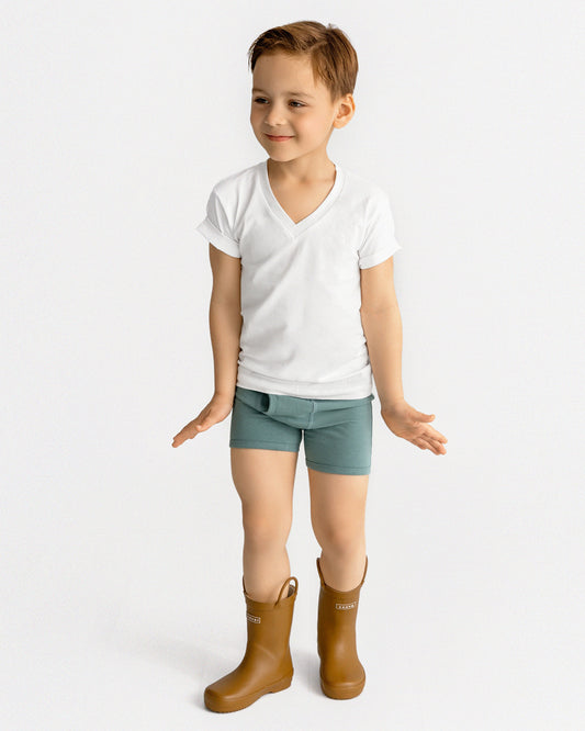 Boys' 3 Pair Pack Plaid Multi Boxer Briefs : Color: Green Multi