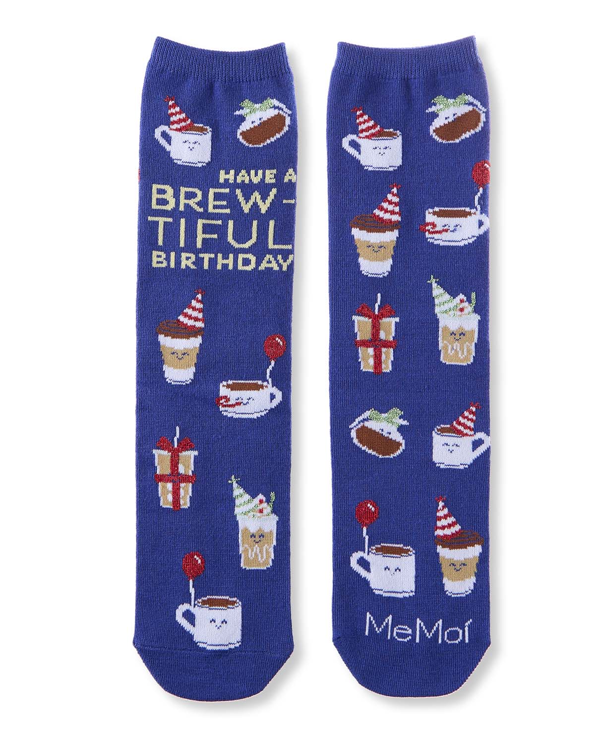Women's "Have A Brew-Tiful Birthday" Greeting Card Novelty Sock