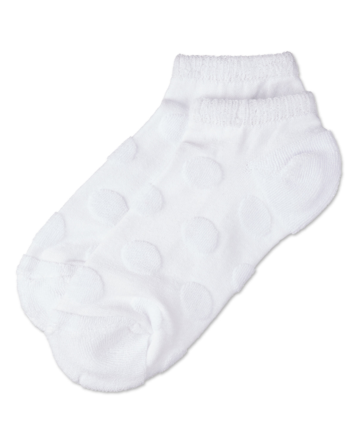 Women's Terry Dot Low Cut Socks : Color: Ash