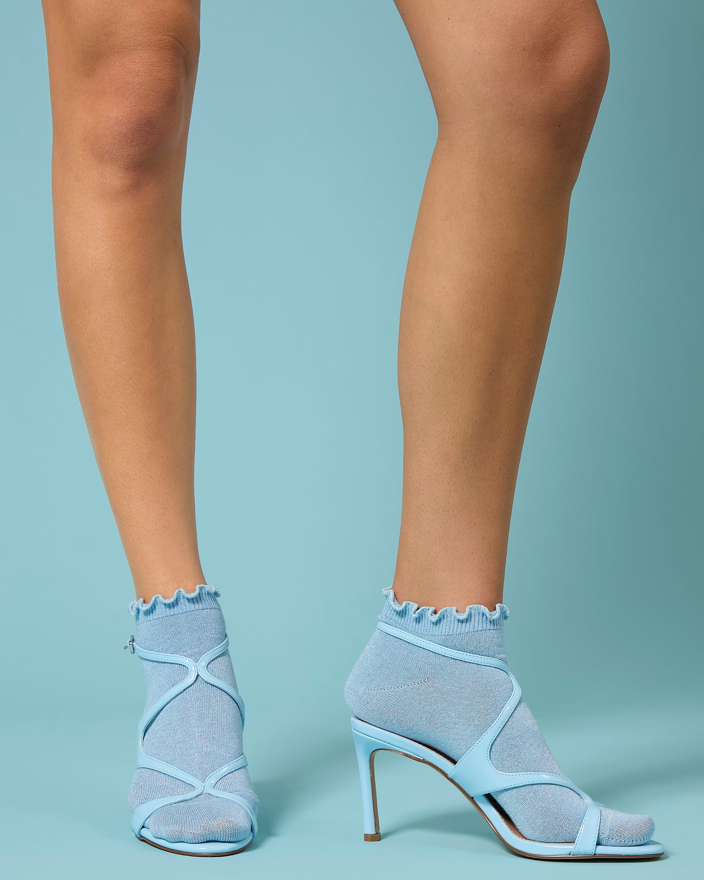 Women's Lurex Bamboo Shortie Socks
