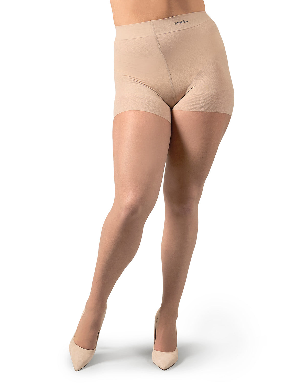 Plus Size Curvy Ultra Sheer Control Top Pantyhose