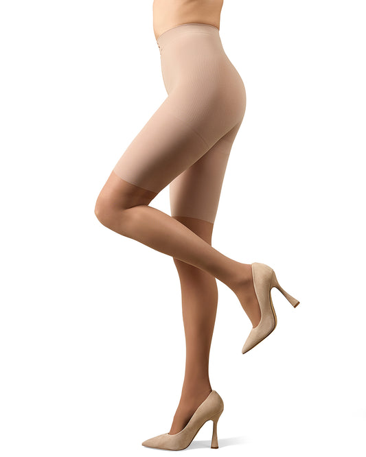 Half & Half Support Leg Tights : Color: Nude