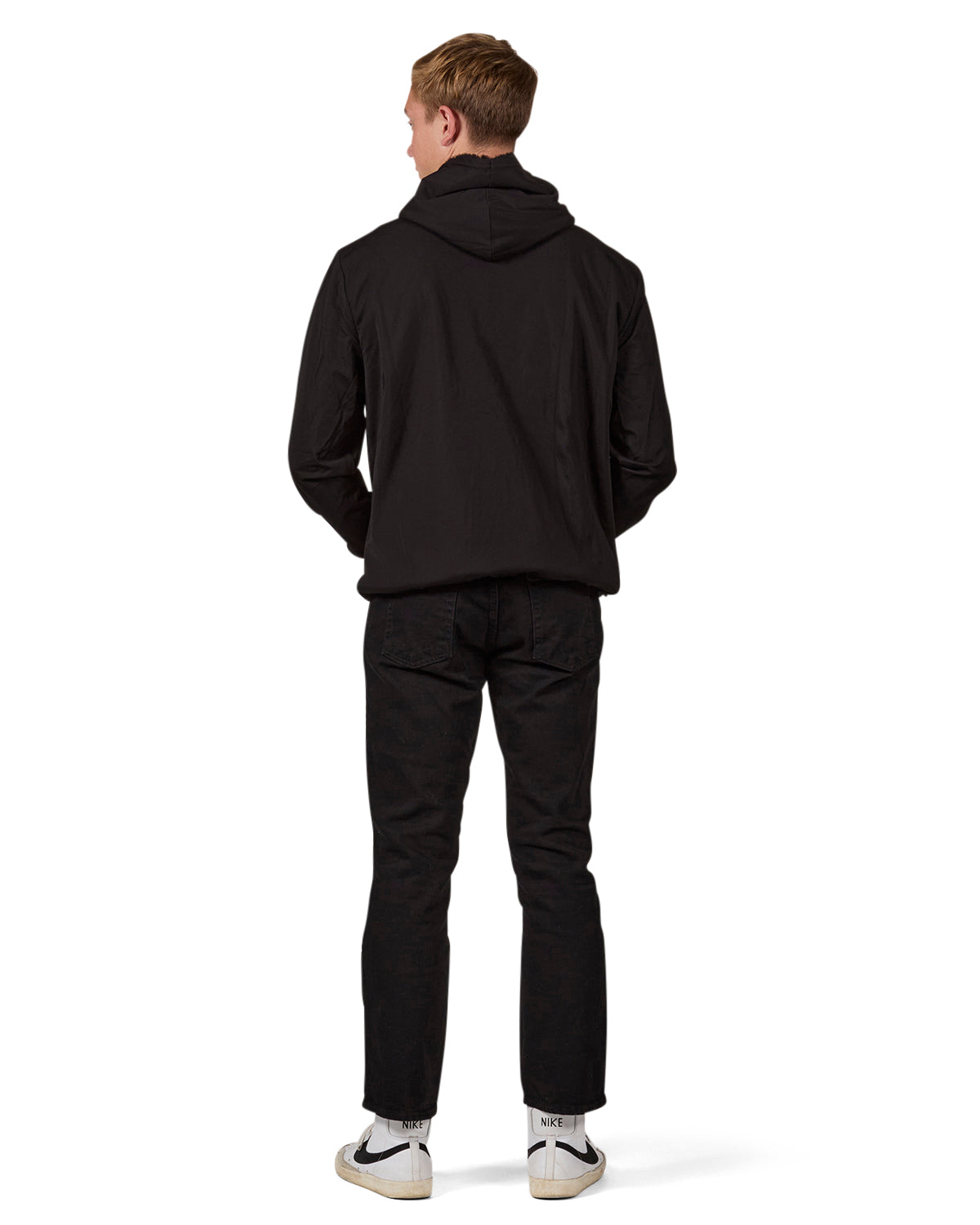 Men's Zip-Up Rayon Blend Hoodie with Faux Fur Lining - Introductory Special