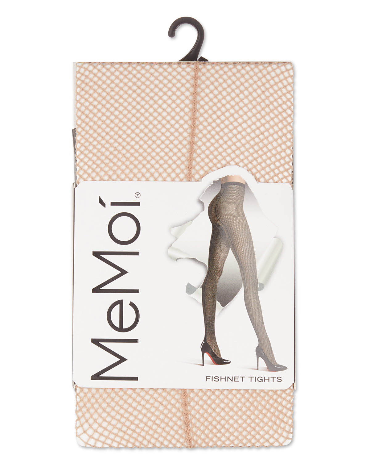 Women's Sexy Backseam Nylon Fishnet Tights : Color: Nude