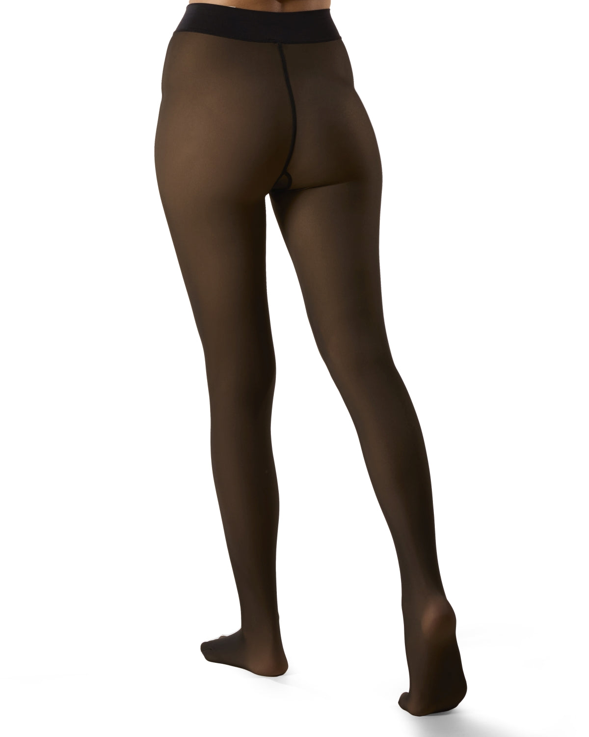 Women's Sheer Illusion Fleece-Lined 80-Denier Thermal Tights