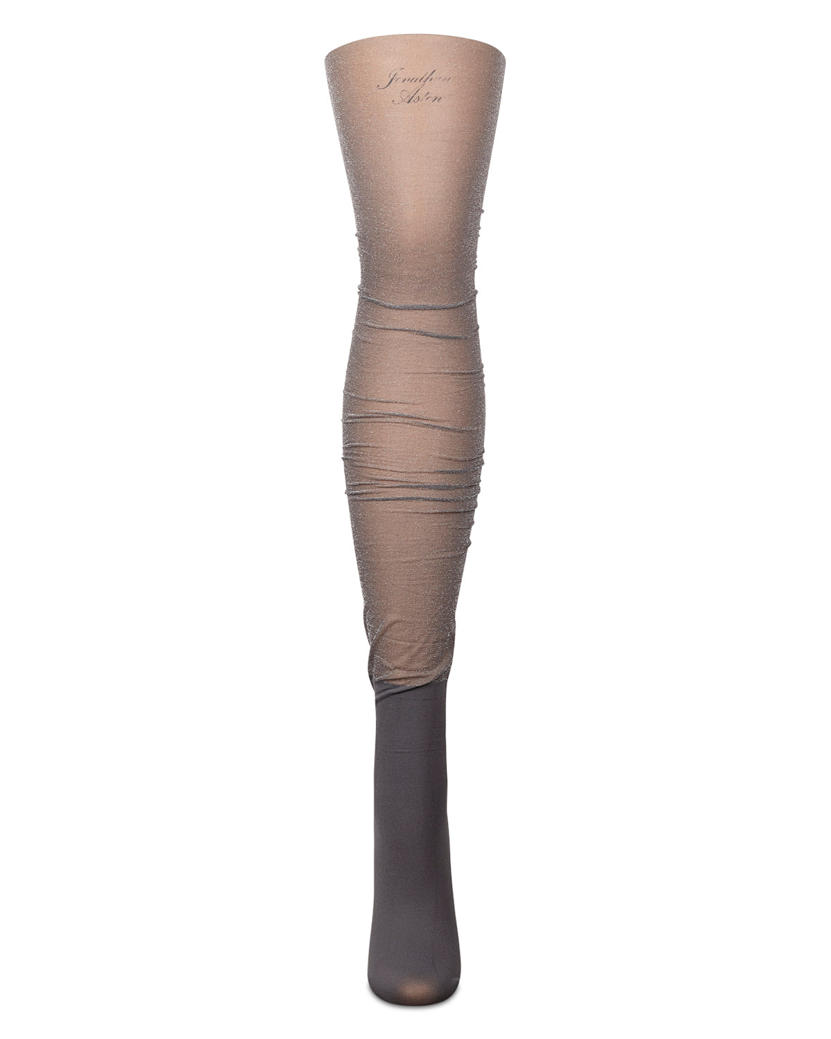 Women's Shimmer Top Over The Knee Socks : Color: Black