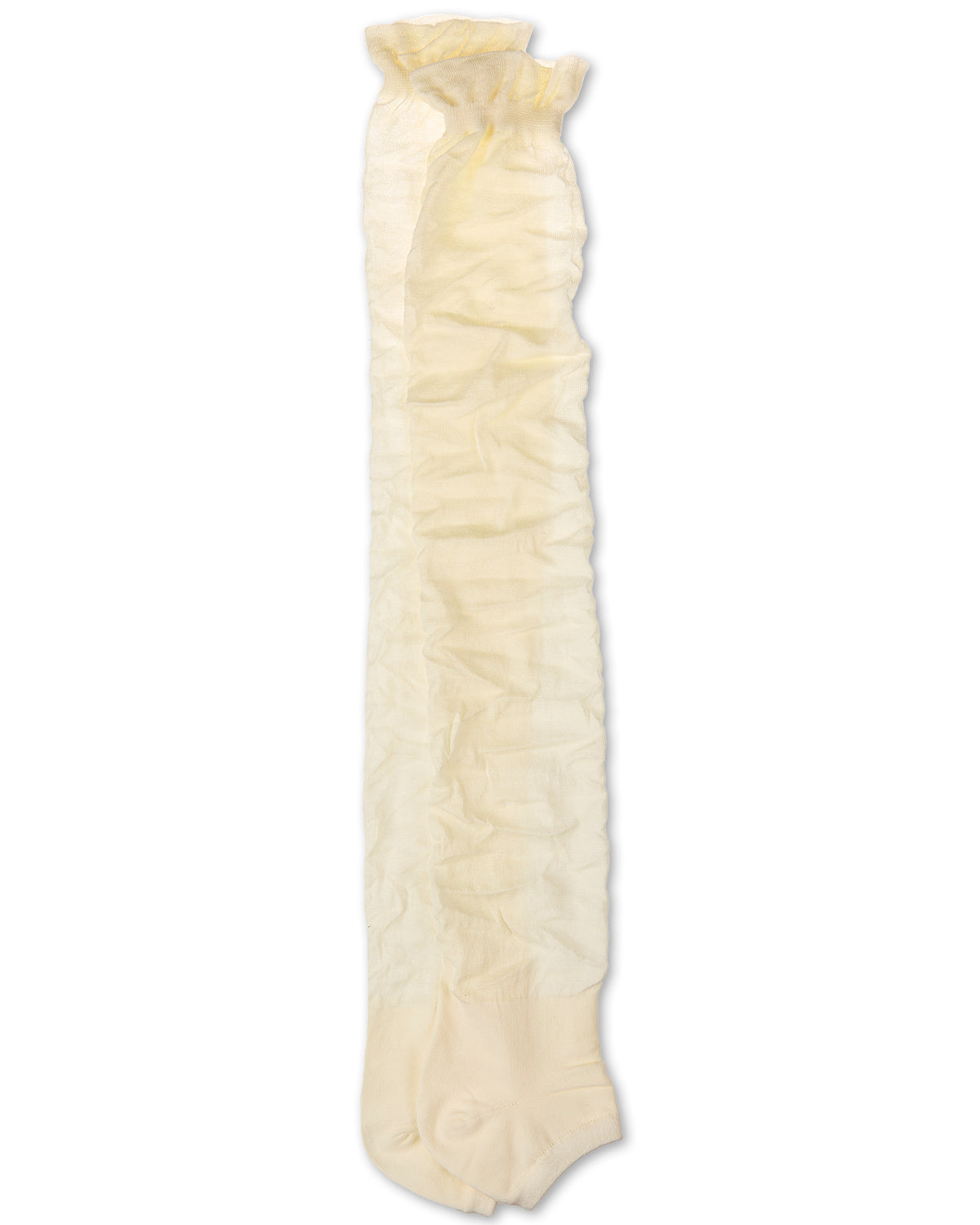 Women's "Trendlucent" Cotton Rich Over The Knee Toeless Sock : Color: Whisper White