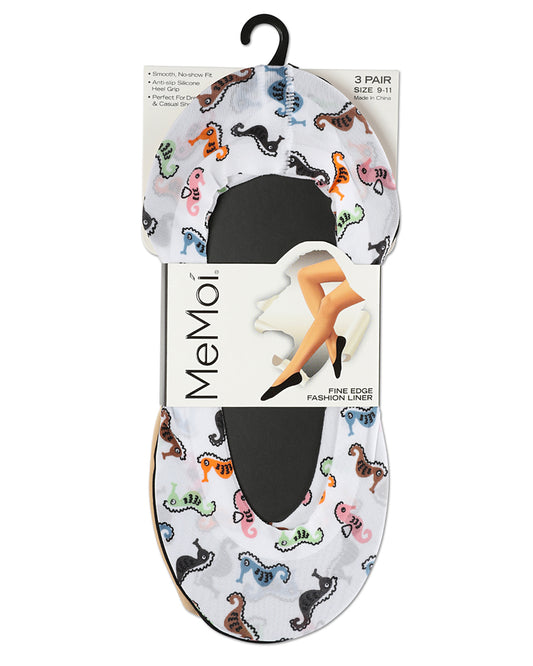 Tropical Seahorse Fine Edge Liner 3 Pack : Color: White