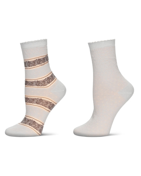 Floral Femme Anklet 2 Pair Pack : Color: High-Rise