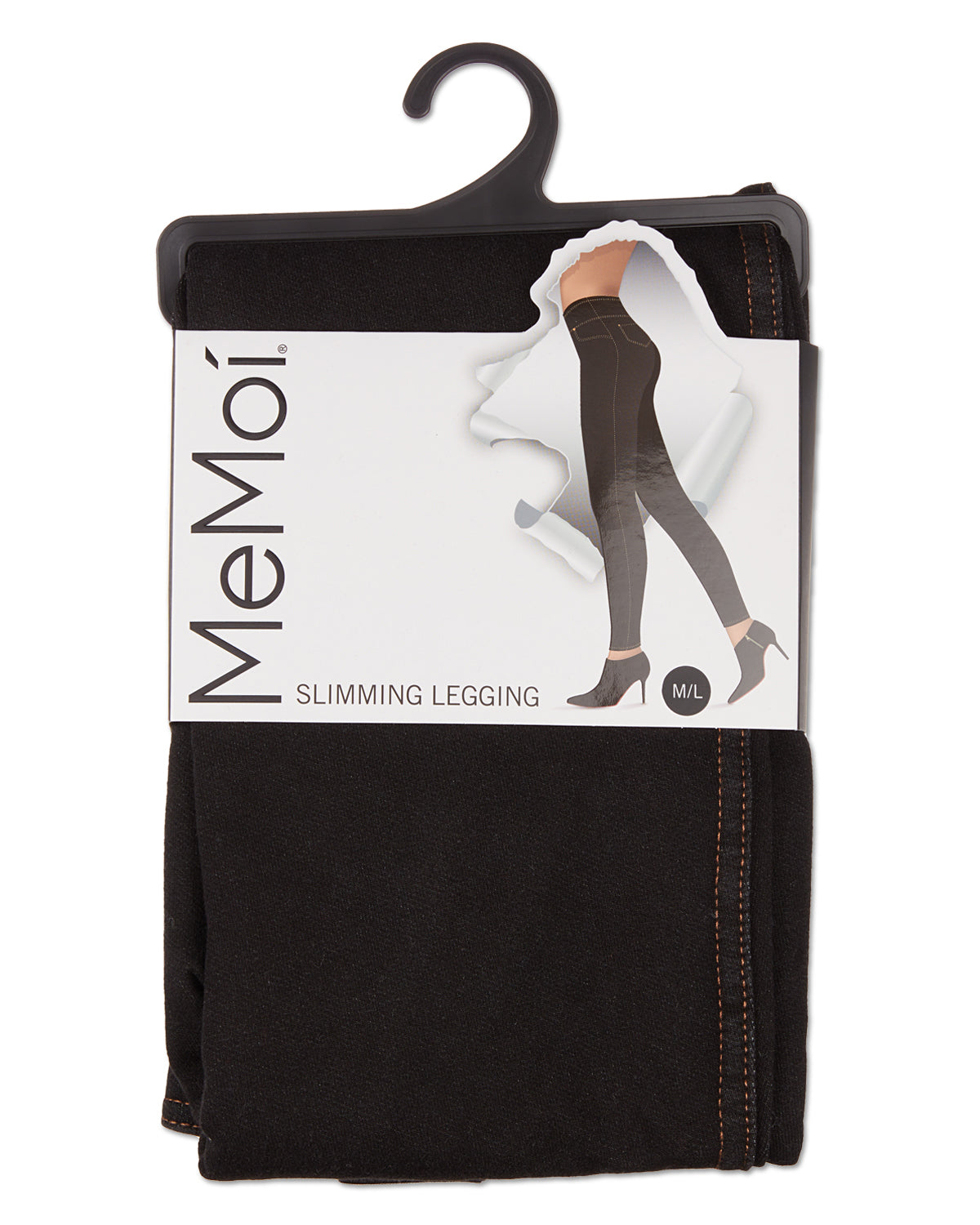 Women's Cotton Blend Denim Shaping Jean Leggings : Color: Black