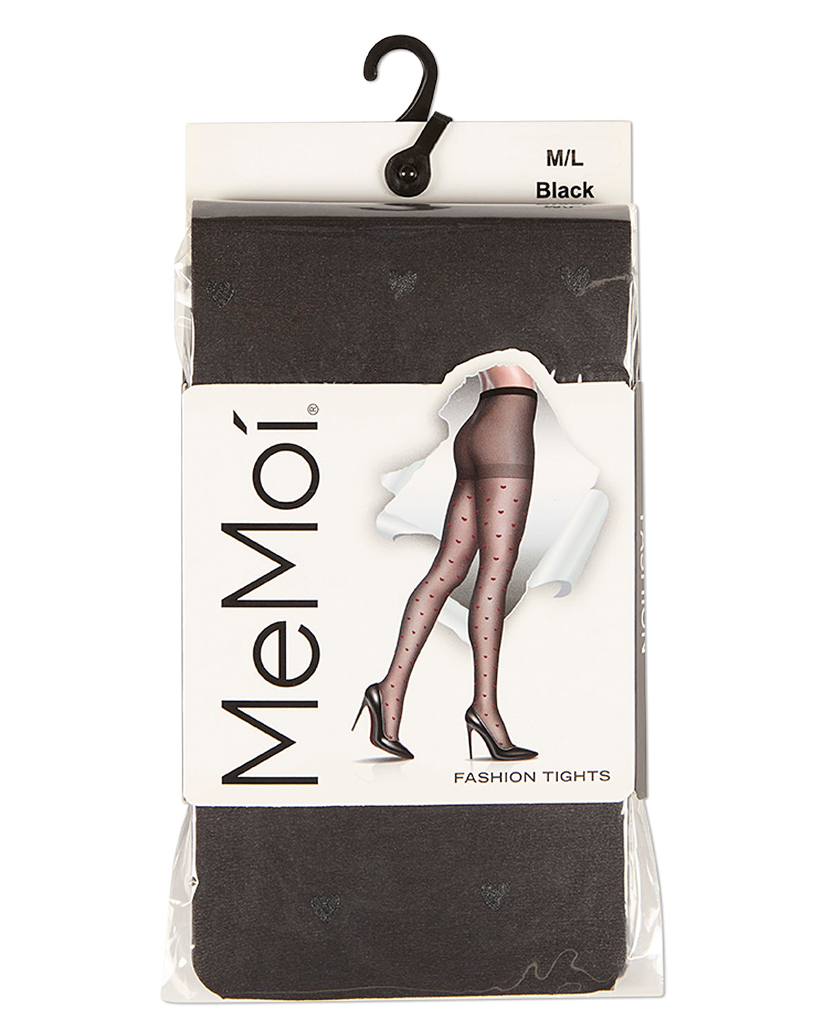 Women's Mini Heart Sheer Nylon Tights