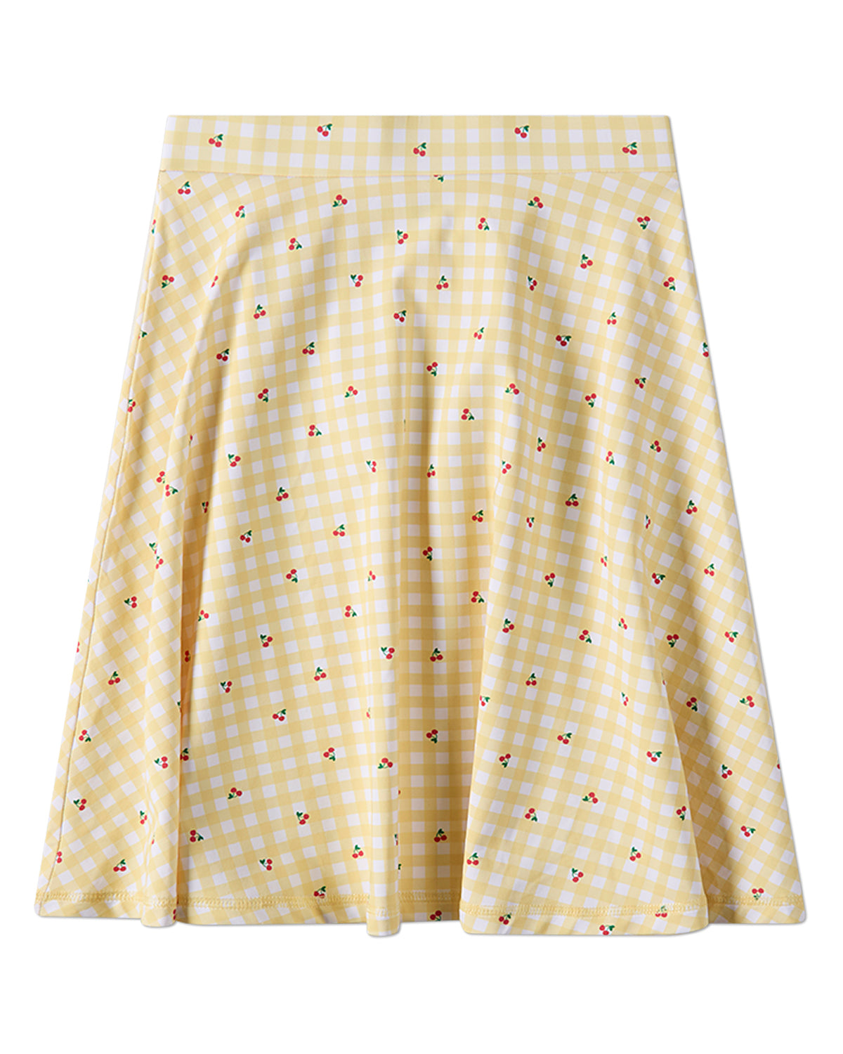 2 Piece Girls Gingham Cherry-Print UPF 50 Quick-Drying Modest Swim Set