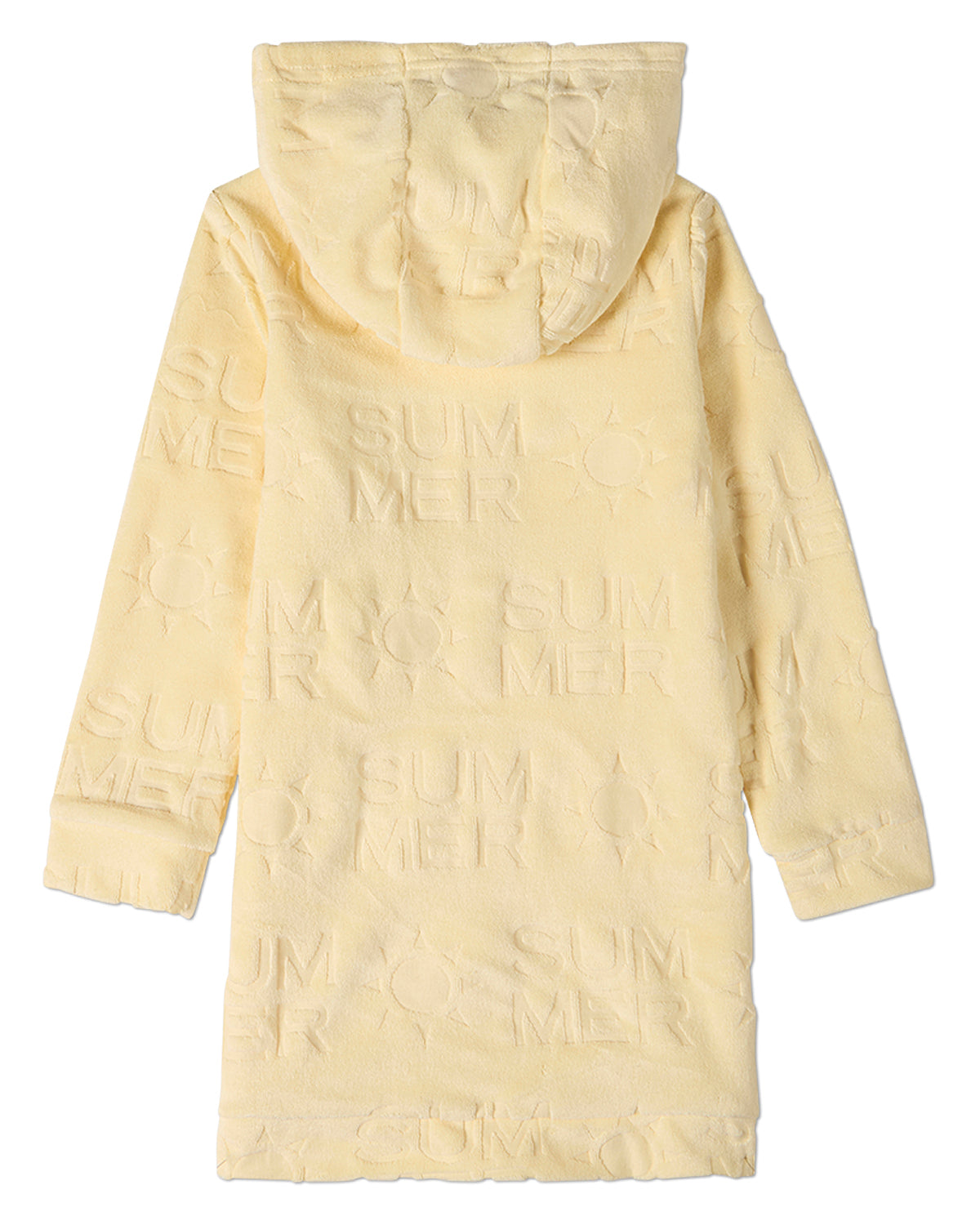 Kids Summer-Themed Burnout Cotton-Rich Terry Full-Zip Hooded Robe