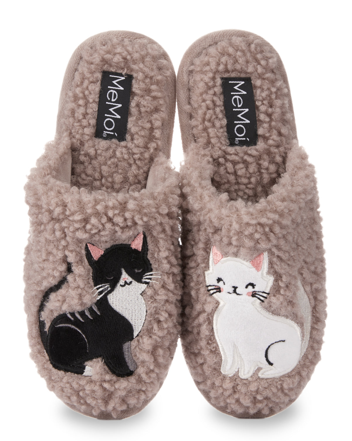 Women's More Kittens Meow Hard Bottom Plush Slippers – MeMoi
