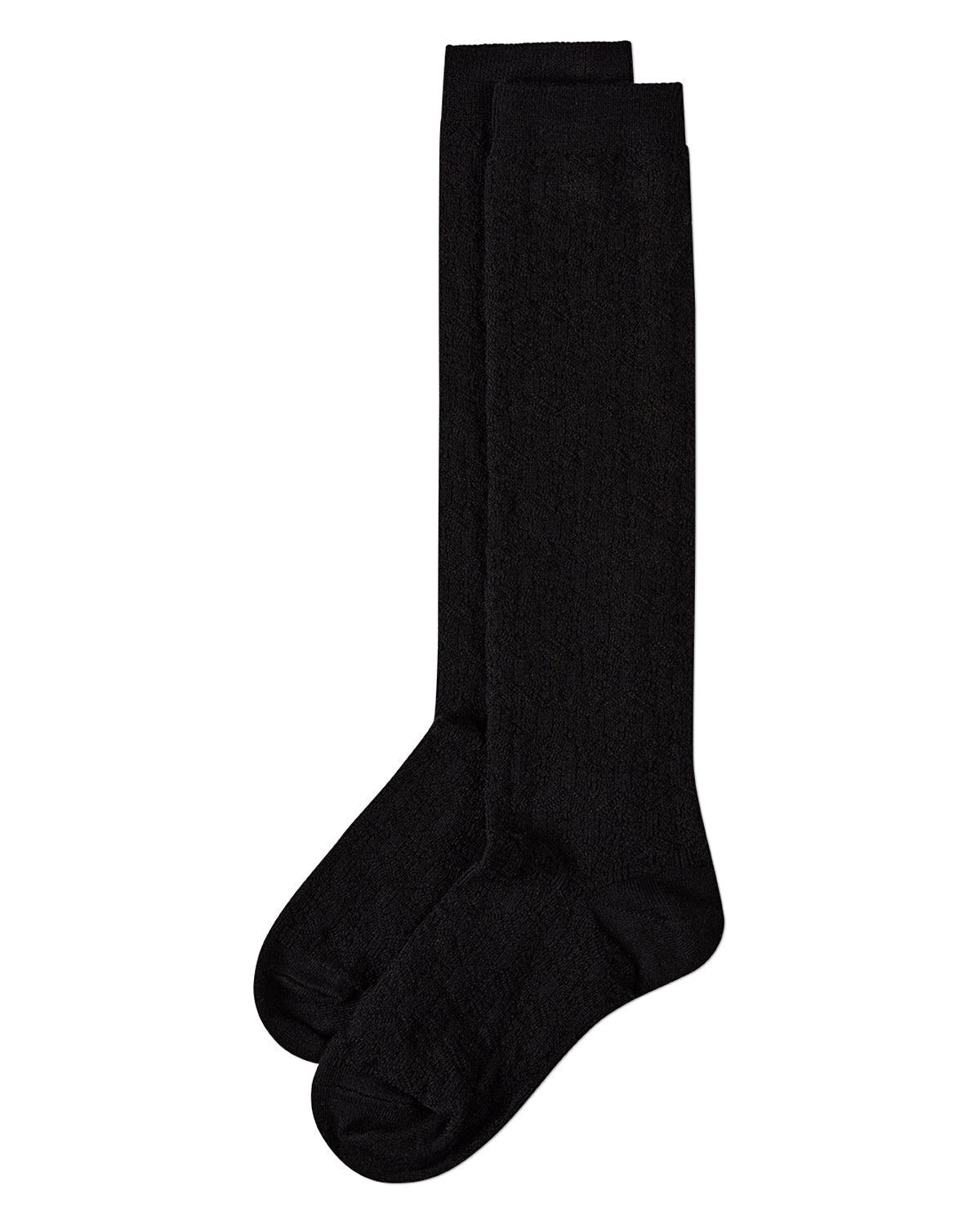 Natori Medallion Knit Wool Blend Knee Socks