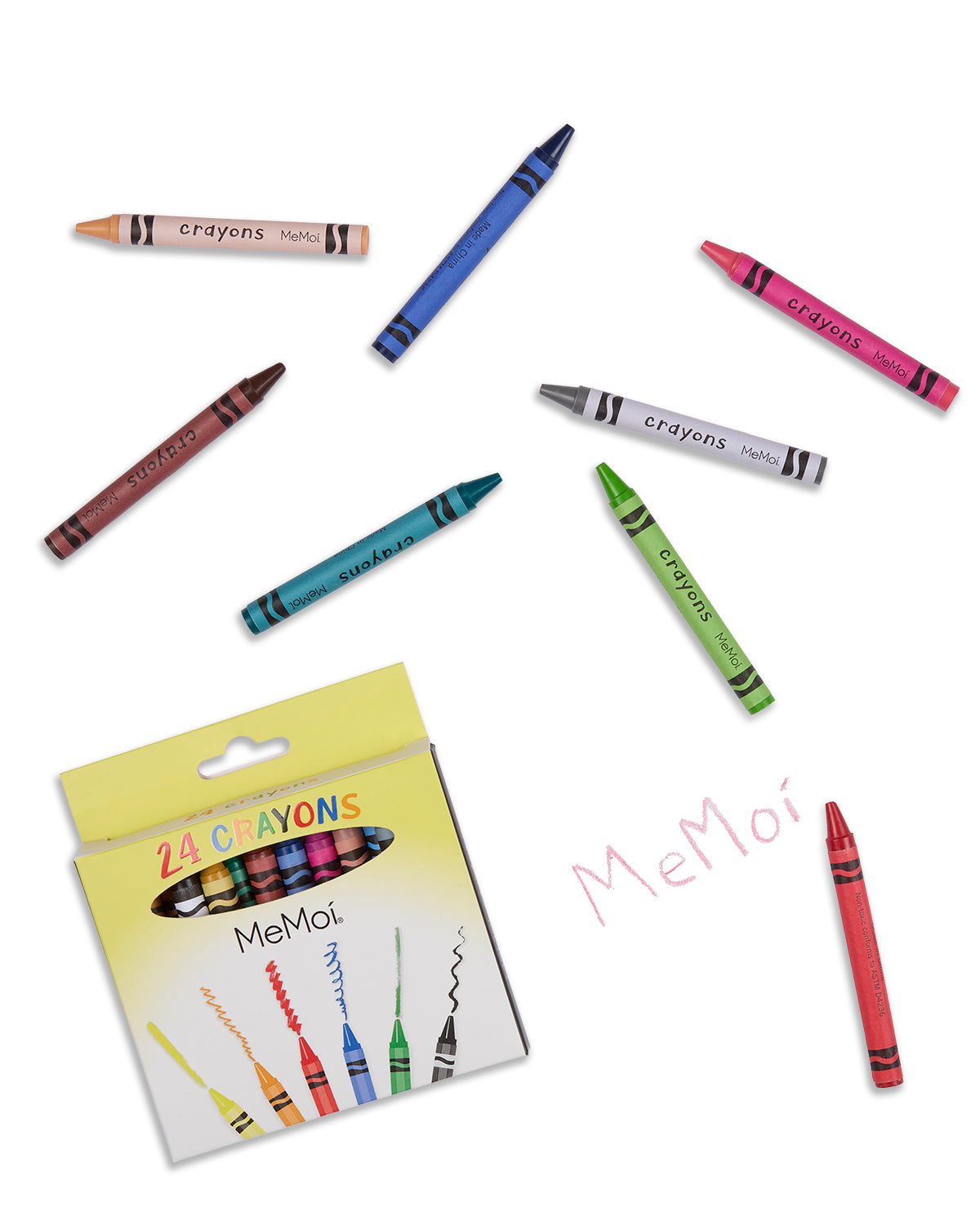 MeMoi 24 Pack Crayons : Color: Assorted Colors