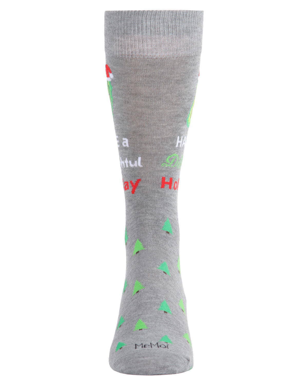 Men's Dill-ightful Holiday Pickle Novelty Crew Socks : Color: Black