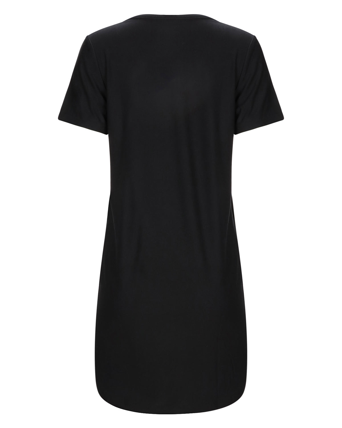 Women's I Could Give Up Wine But I'm Not A Quitter V-Neck Sleepshirt : Color: Black