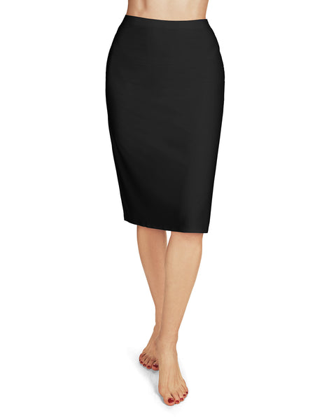 Women's High-Waist Bonded Half Slip Skirt