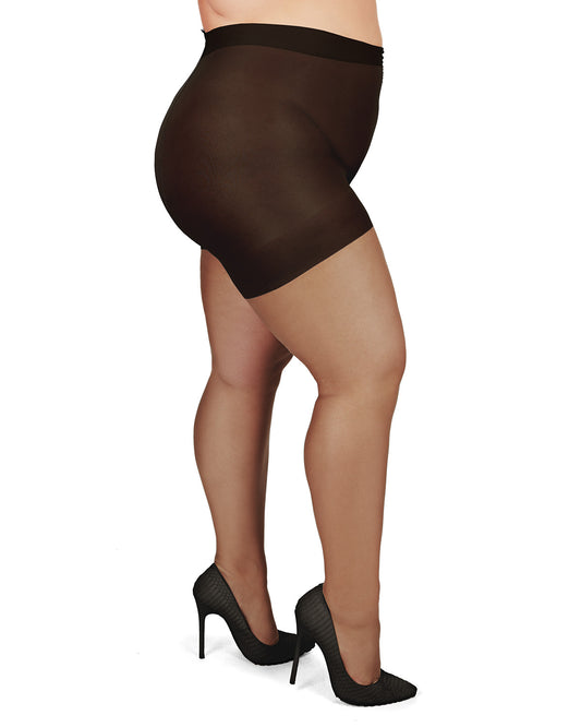 Women's Extra Stretch 20 Denier Sheer Pantyhose : Color: Nero