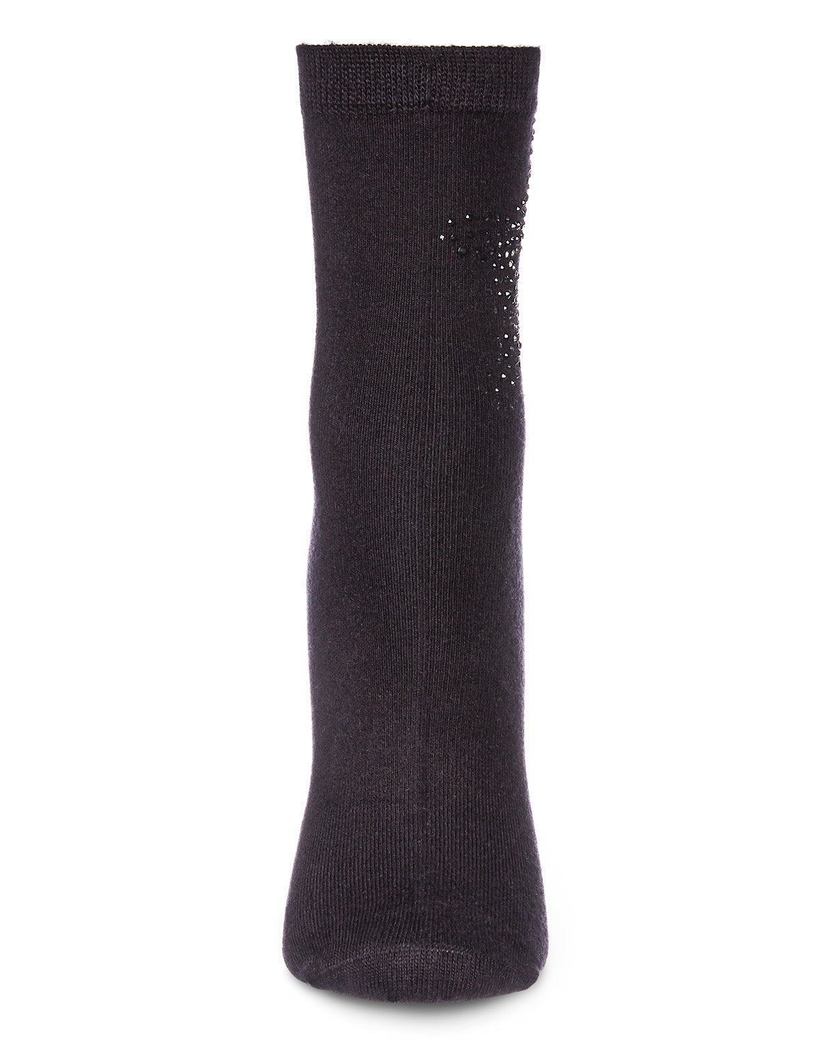 Women's Starstruck Rhinestone Embellished Anklet Sock : Color: Black