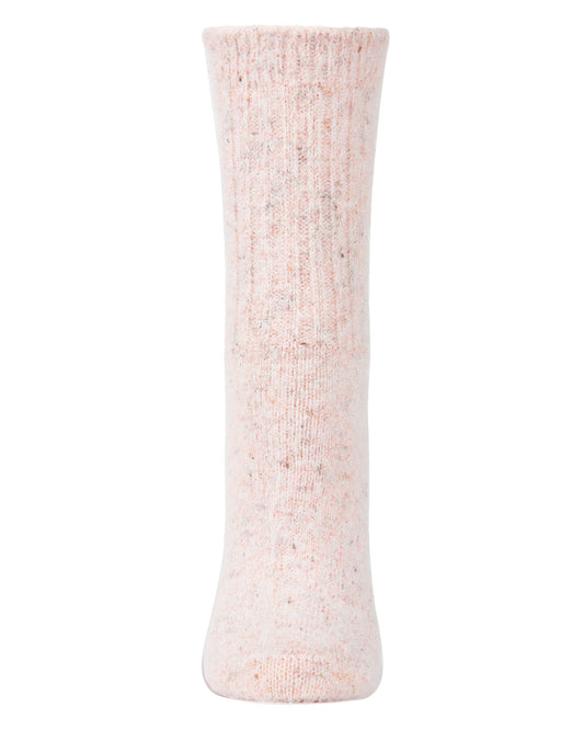 Women's Pretty Plush Glitter Crew Socks : Color: Light Gray