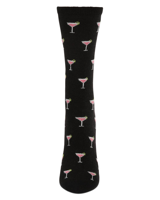 Women's Soft Cosmo Cashmere Crew Socks : Color: Black