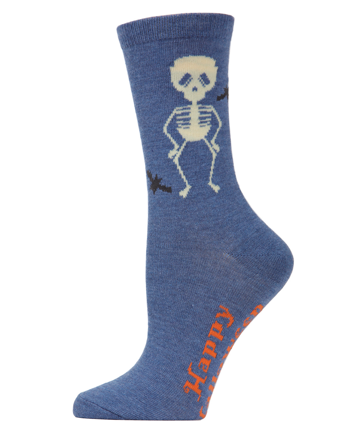 Glow in the Dark Skeleton Crew Socks : Color: Denim Heather