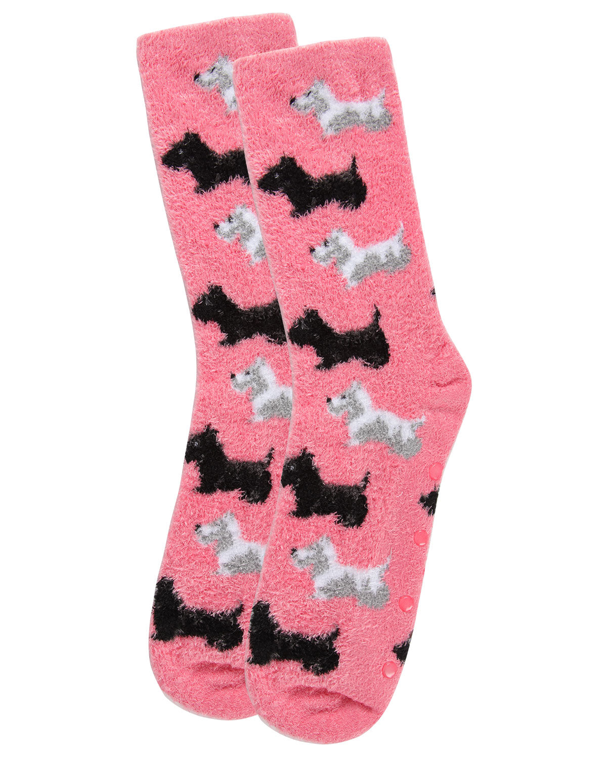 Women's Scotties Cozy Crew Socks : Color: Powder Pink
