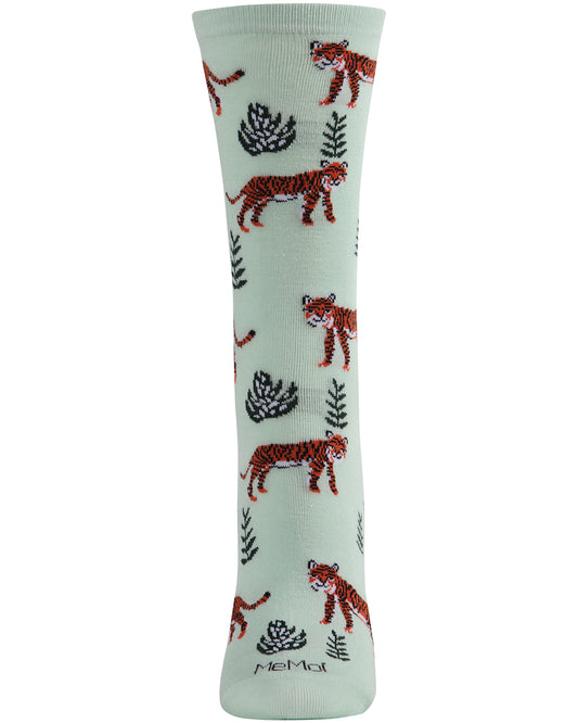Tigers Bamboo Blend Crew Socks : Color: Mint