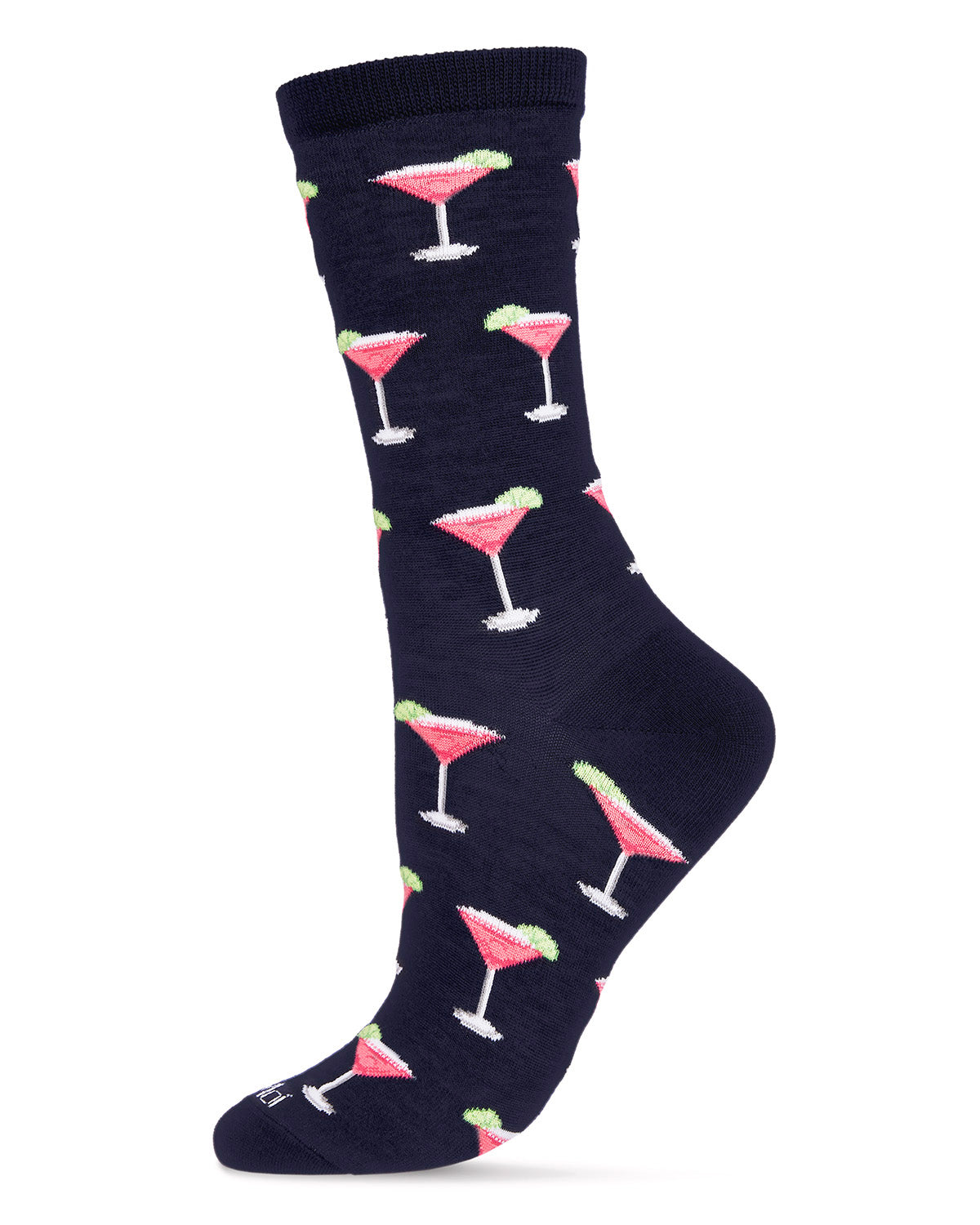 Cosmopolitan Bamboo Blend Crew Socks : Color: Navy