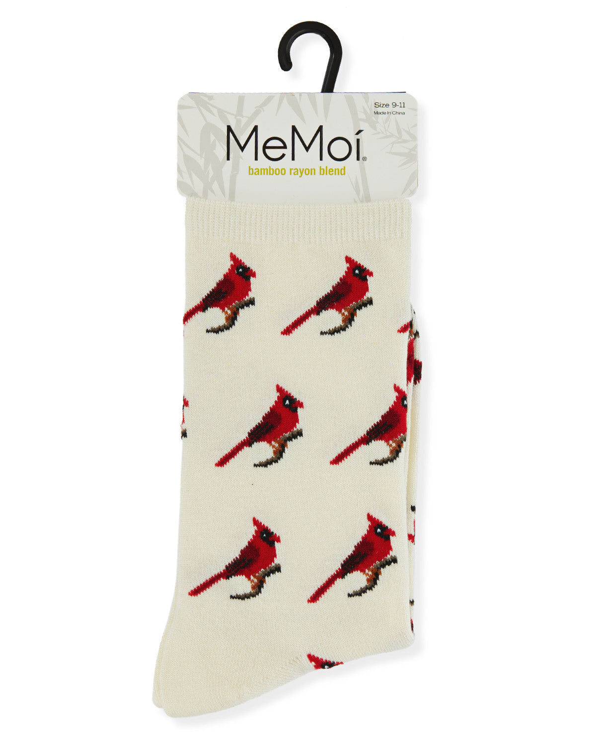 Cardinal Bamboo Blend Crew Sock : Color: Winter White