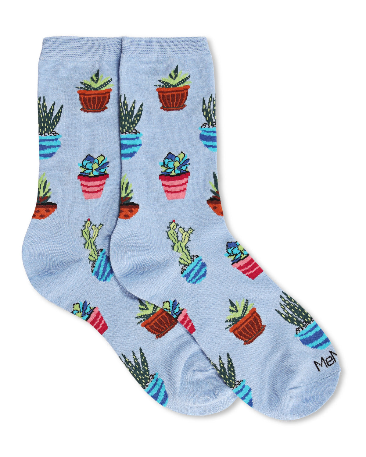 Succ It Up Succulents Bamboo Blend Crew Socks : Color: Oatmeal Heather