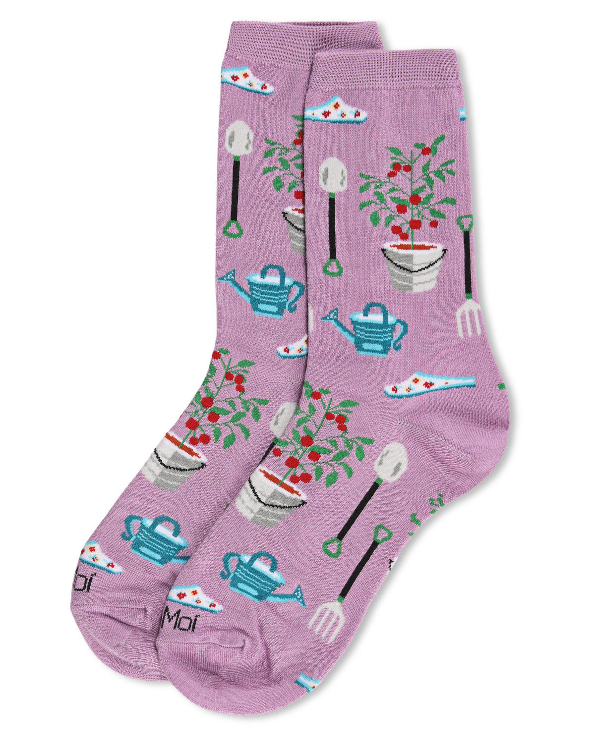 Growing Garden Bamboo Blend Crew Sock : Color: Powder Pink