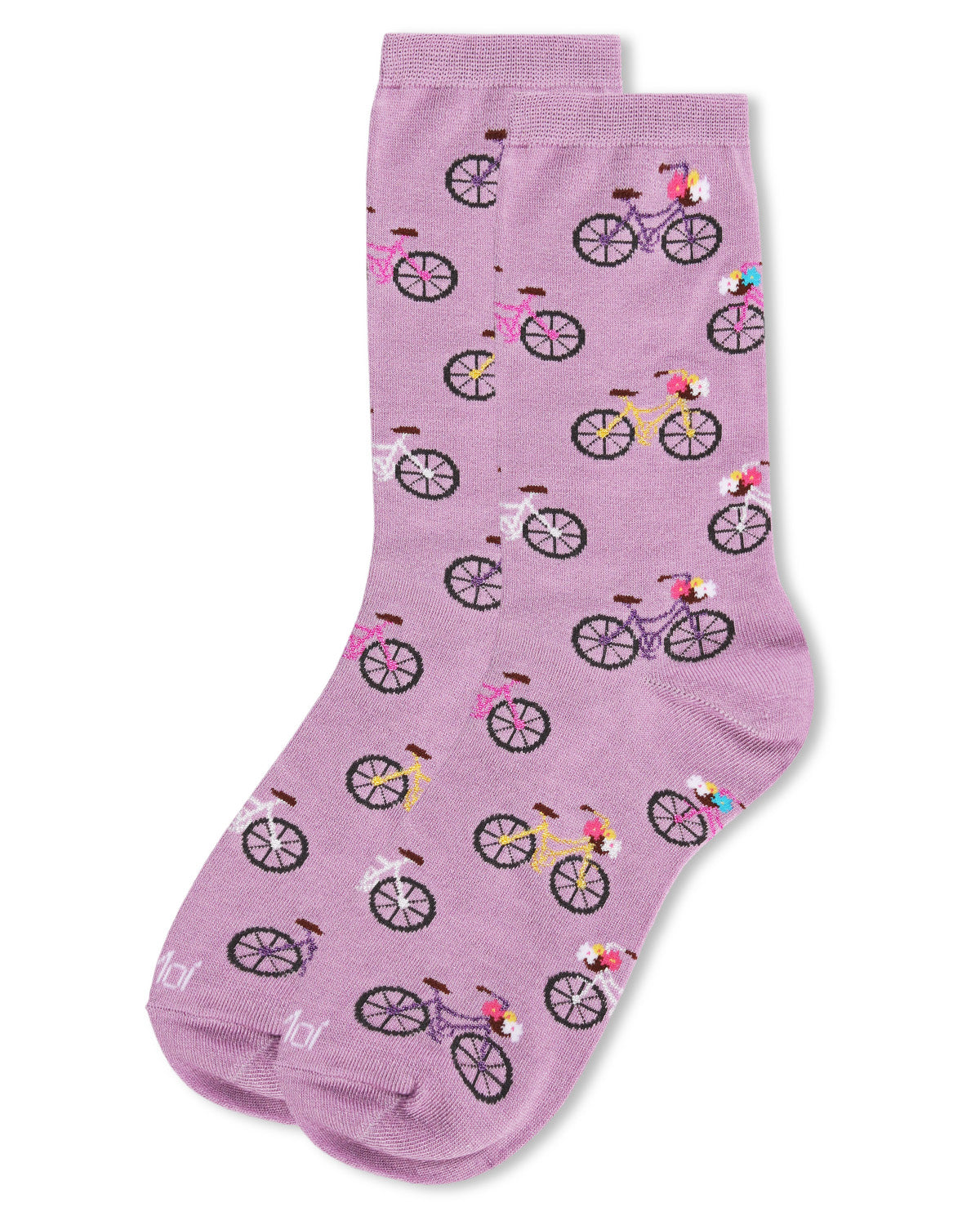 Time to Ride Bicycles Bamboo Blend Crew Sock : Color: Light Blue
