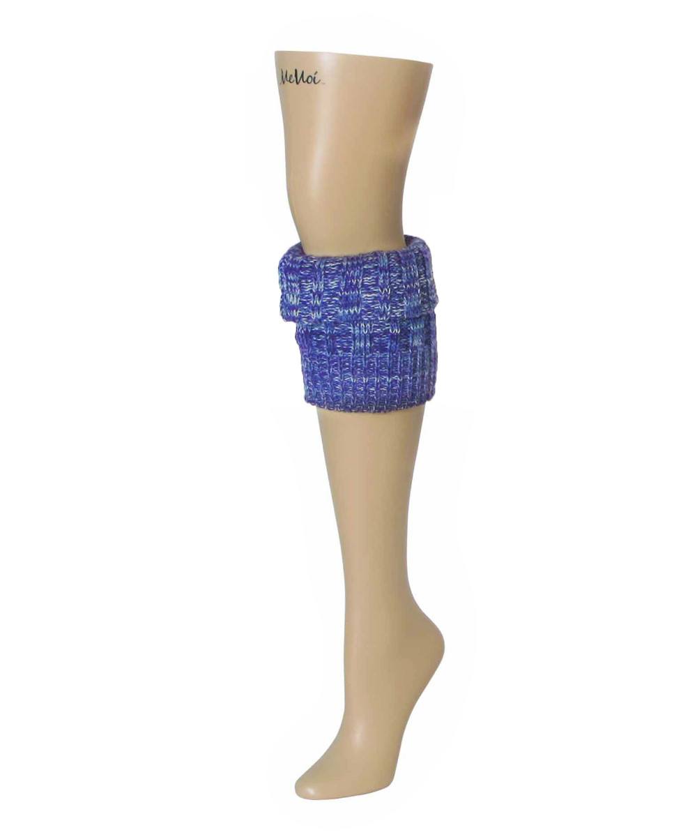 Women's Sweater Knit Cuff Boot Topper : Color: Purple