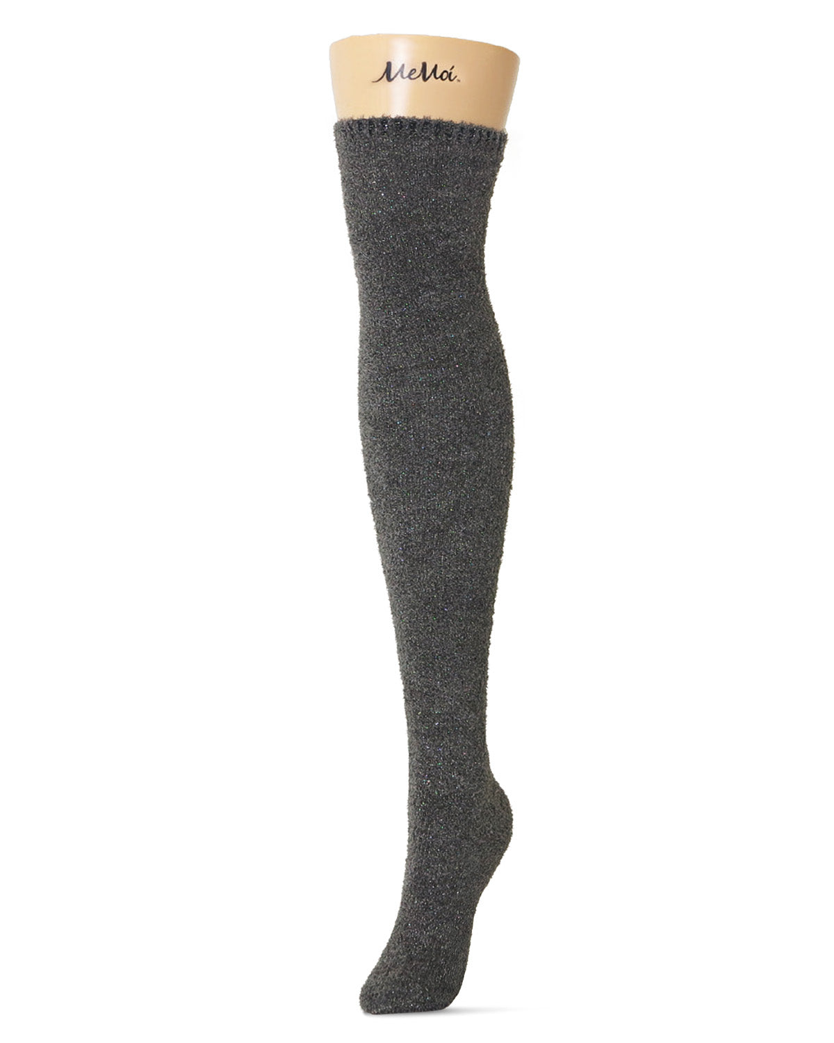 Women's Cozy Glitz Over The Knee Socks : Color: Black