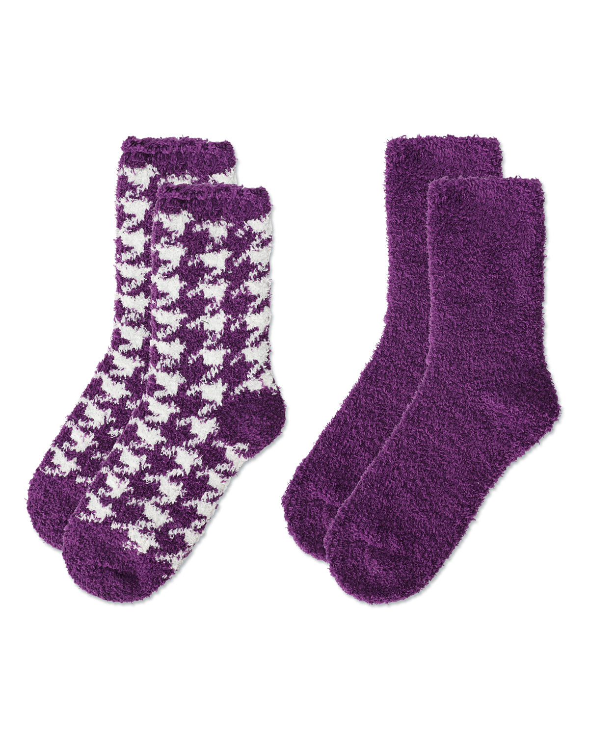 Women's ColorHound Fuzzy Socks 2-Pack : Color: Black