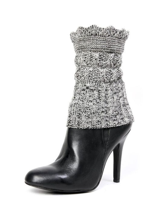 Dasher Sweater Knit Boot Topper : Color: Black