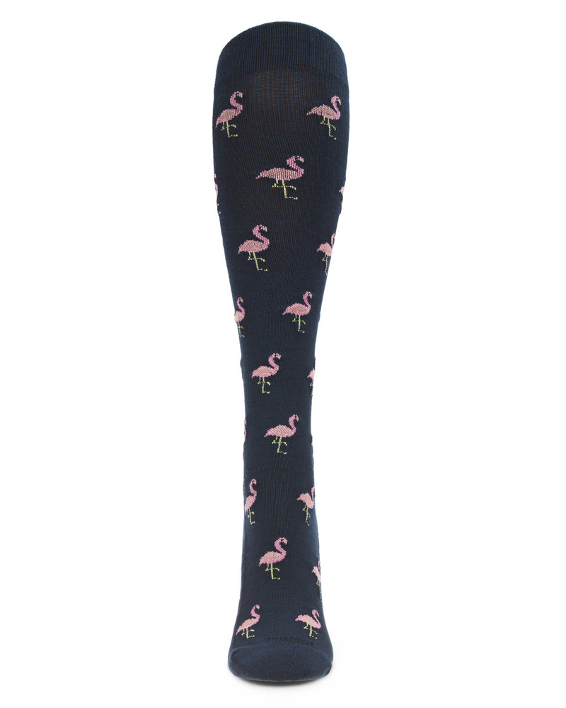 MeMoi Fancy Flamingo 8-15mmHg Compression Socks
