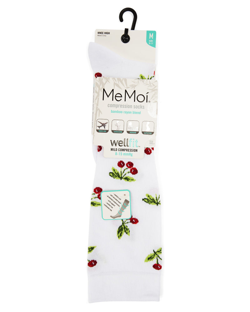 MeMoi Very Cherry 8-15mmHg Compression Socks