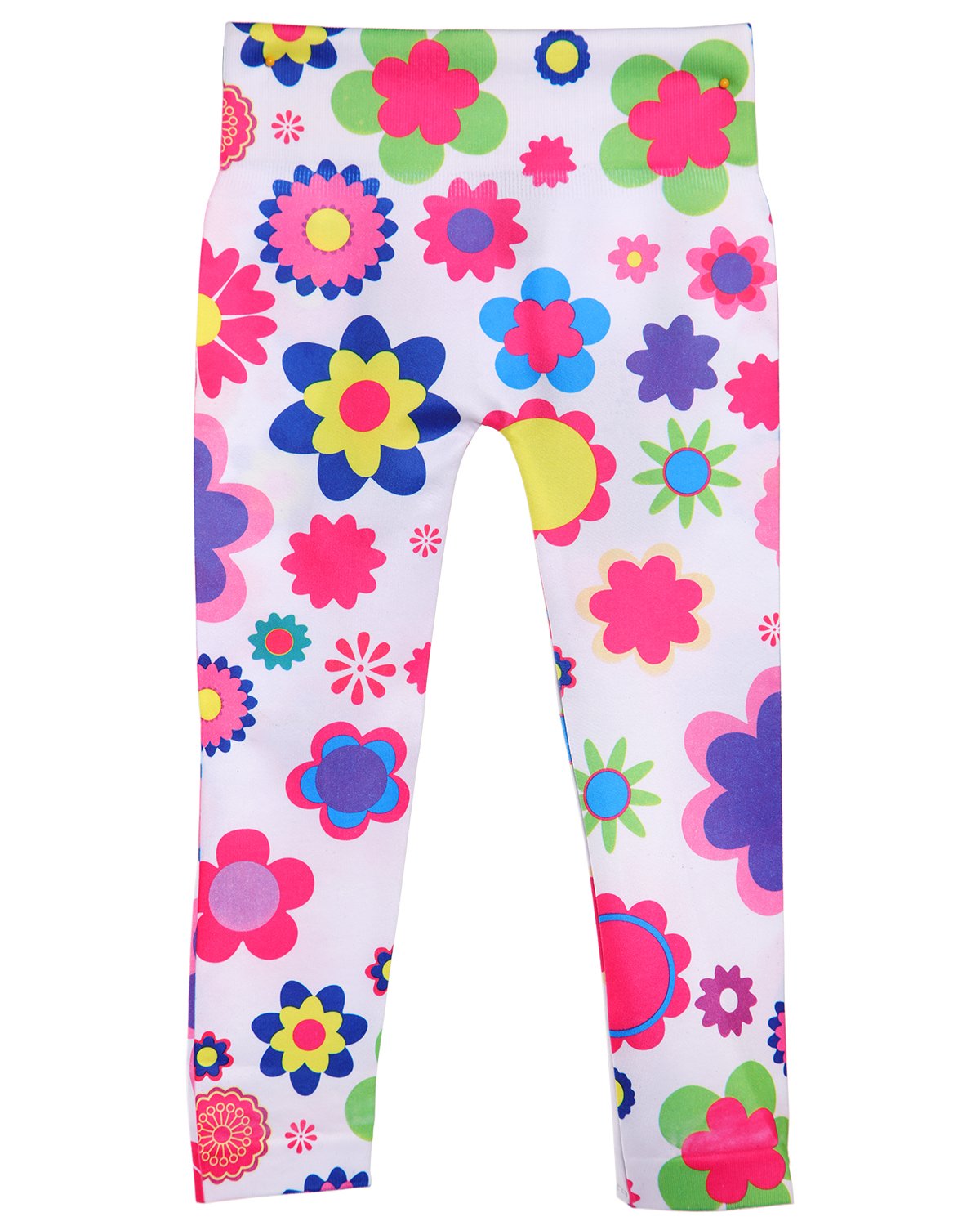 Girls' Flower Power Comfort Stretch Leggings : Color: Multi