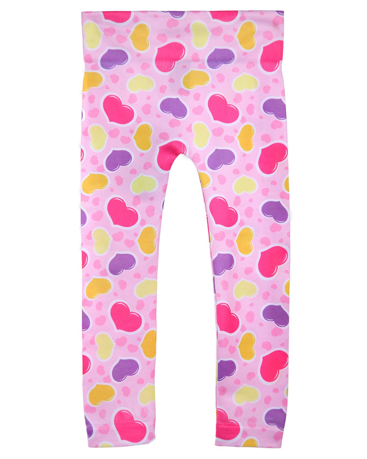Girls' Valentine Bubble Love Comfort Stretch Leggings : Color: Light Pink